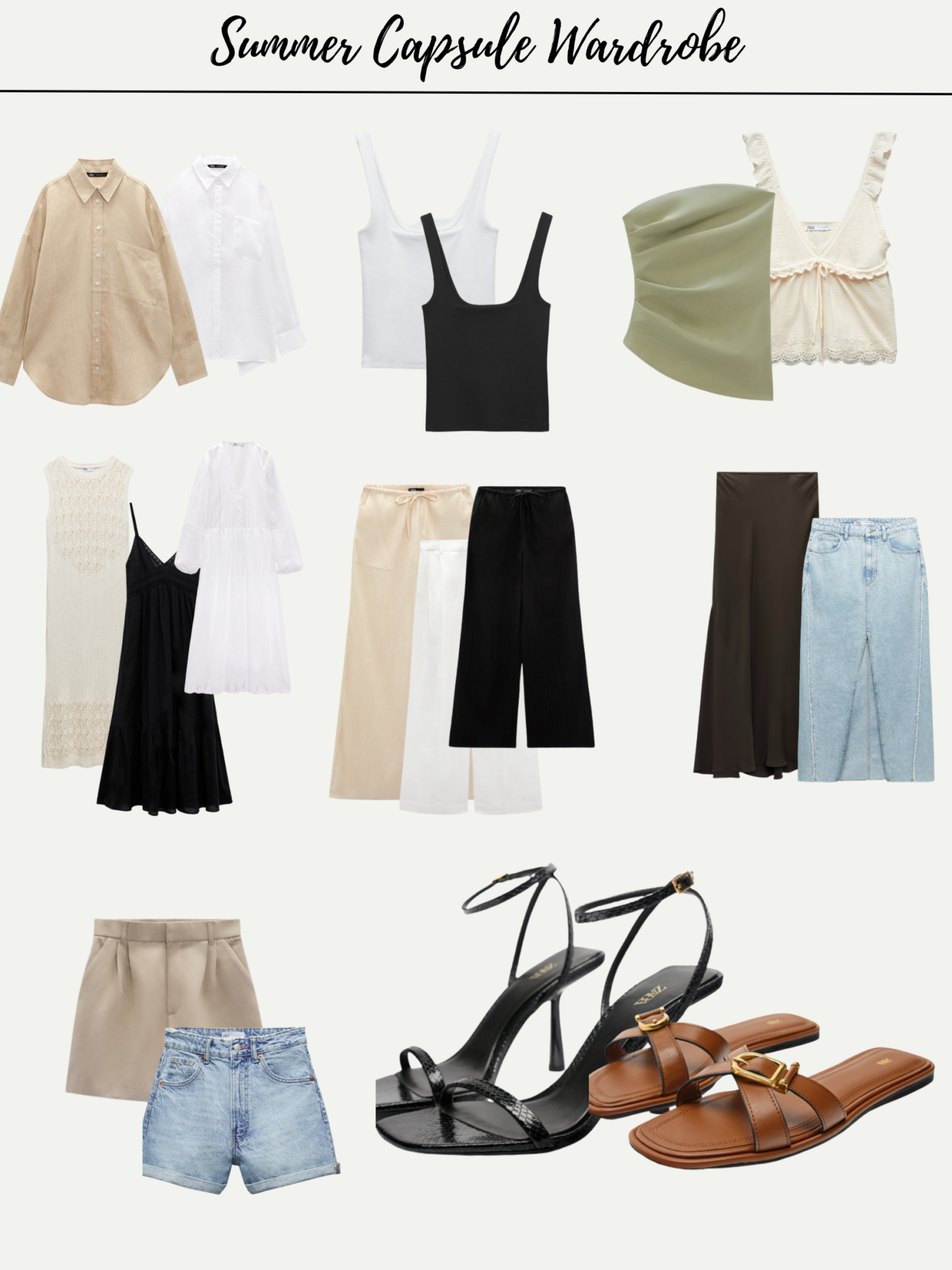 Summer Capsule Wardrobe from Zara » Stutilicious